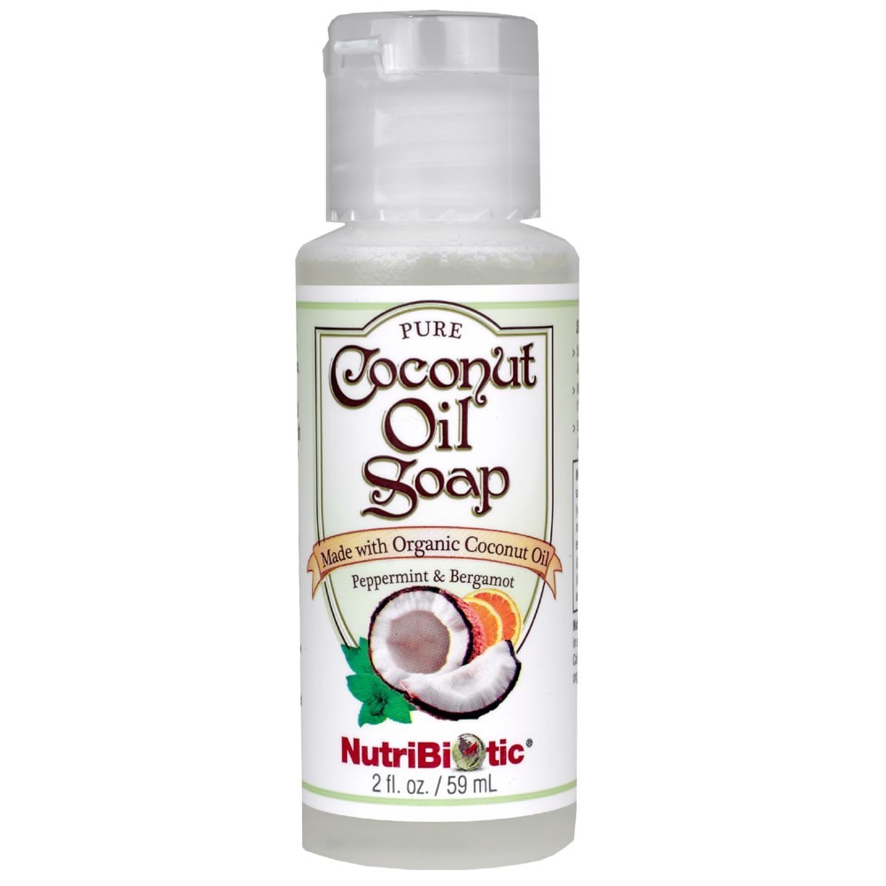 Pure Coconut Oil Soap, Peppermint & Bergamot 2 fl. oz.