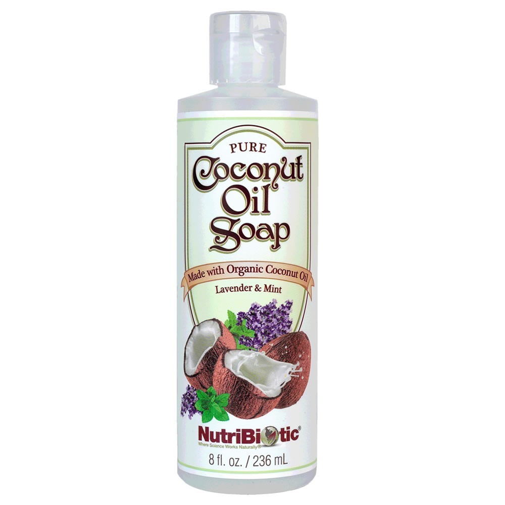 Pure Coconut Oil Soap, Lavender & Mint 8 fl. oz.