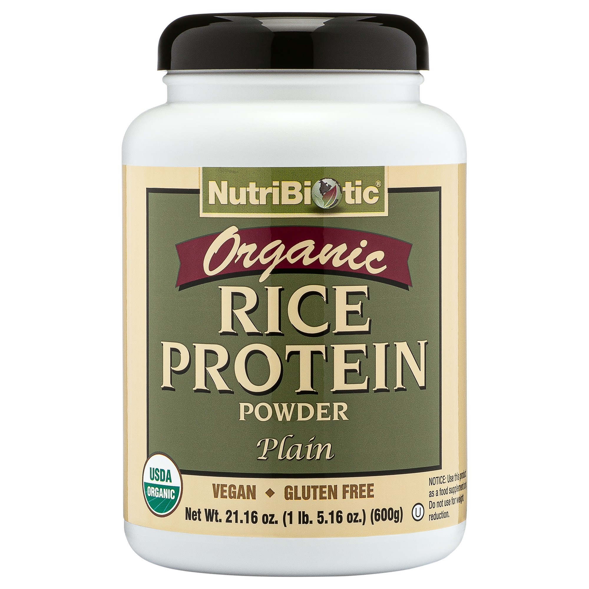 Organic Rice Protein, Plain 21.16 oz. Retail