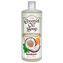 Pure Coconut Oil Soap, Peppermint & Bergamot 32 fl. oz.