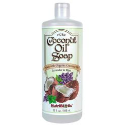Pure Coconut Oil Soap, Lavender & Mint 32 fl. oz.