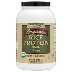 Organic Rice Protein, Plain 3 lb. Retail