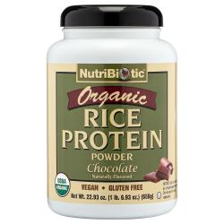 Organic Rice Protein, Chocolate 22.93 oz. Retail