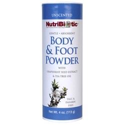 Body & Foot Powder, Unscented 4 oz.