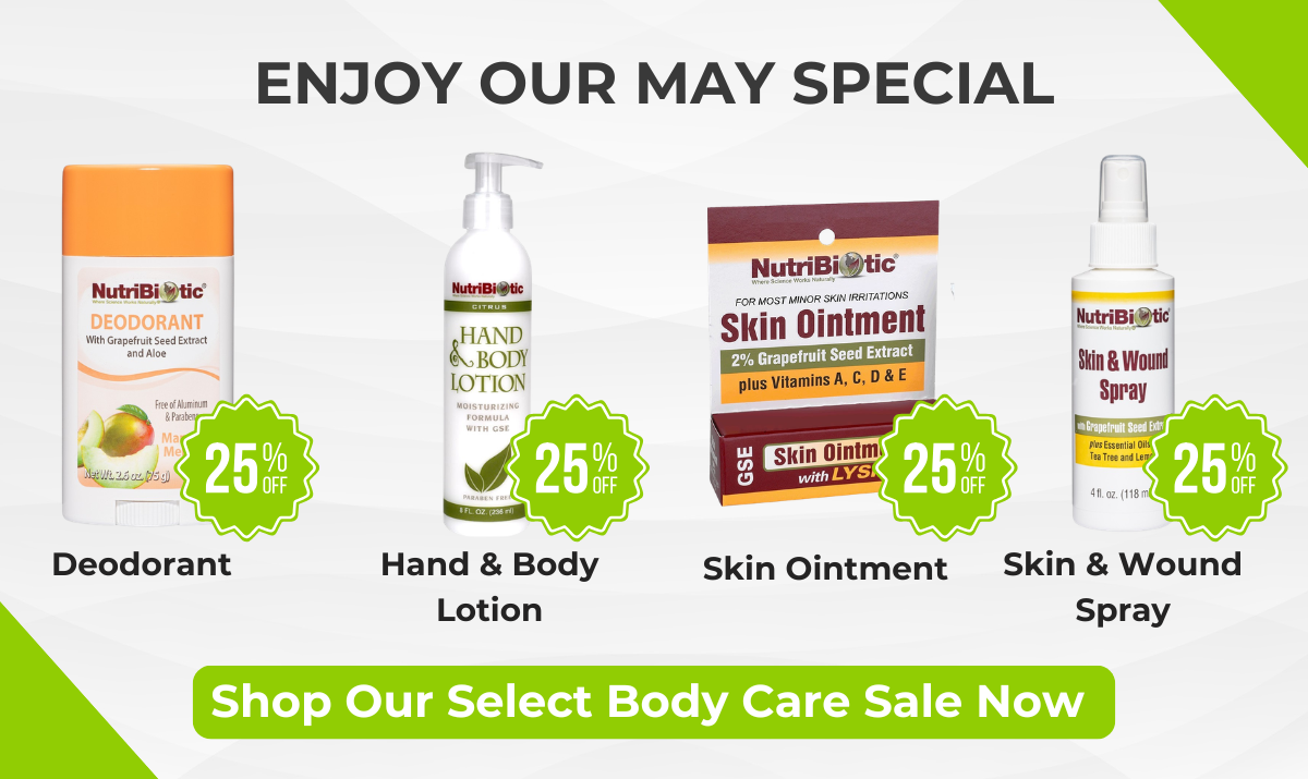 SELECT BODY CARE SALE - 25% OFF | OFFER VALID THRU MAY 31, 2026