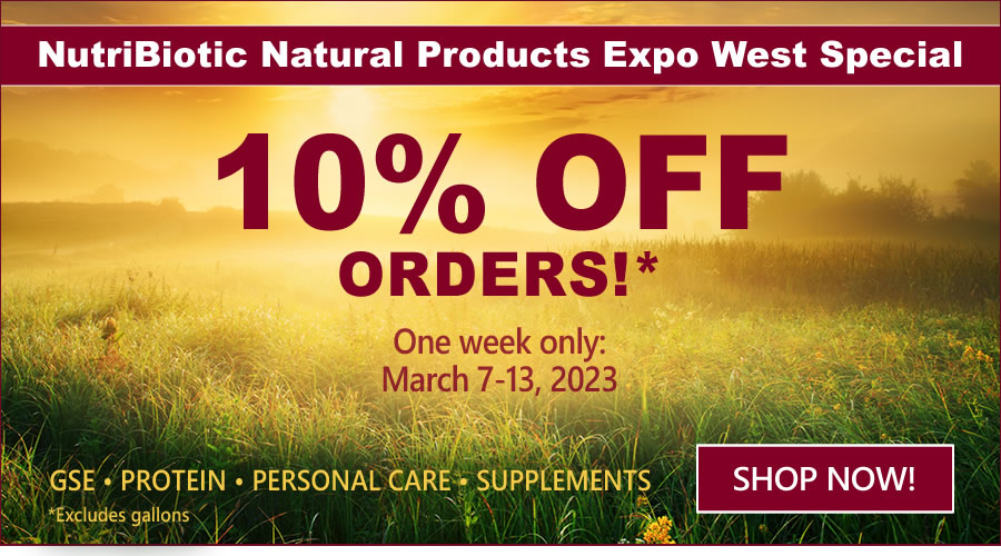 10% Off Orders! (excludes gallons)