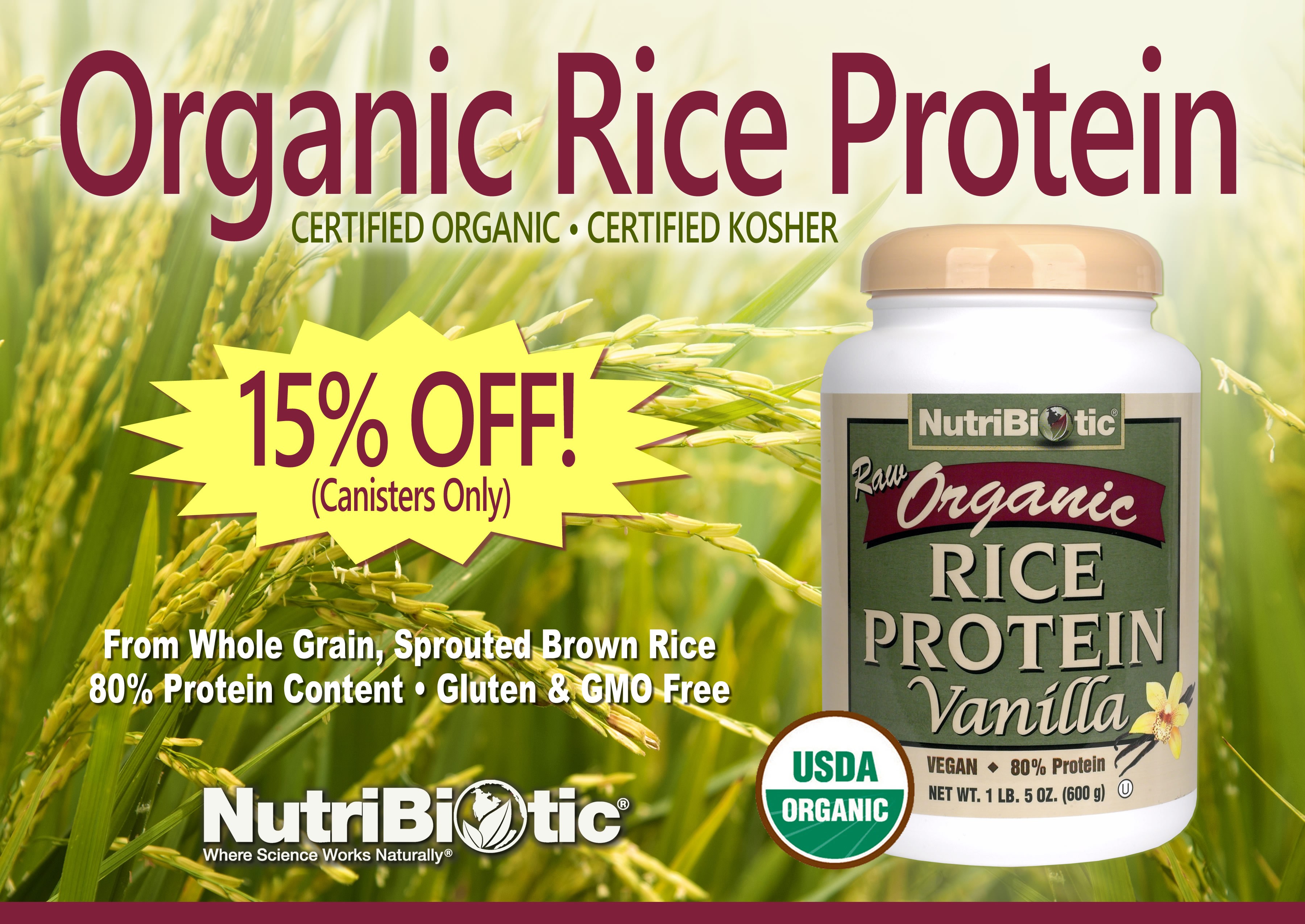 NutriBiotic Organic Rice Protein